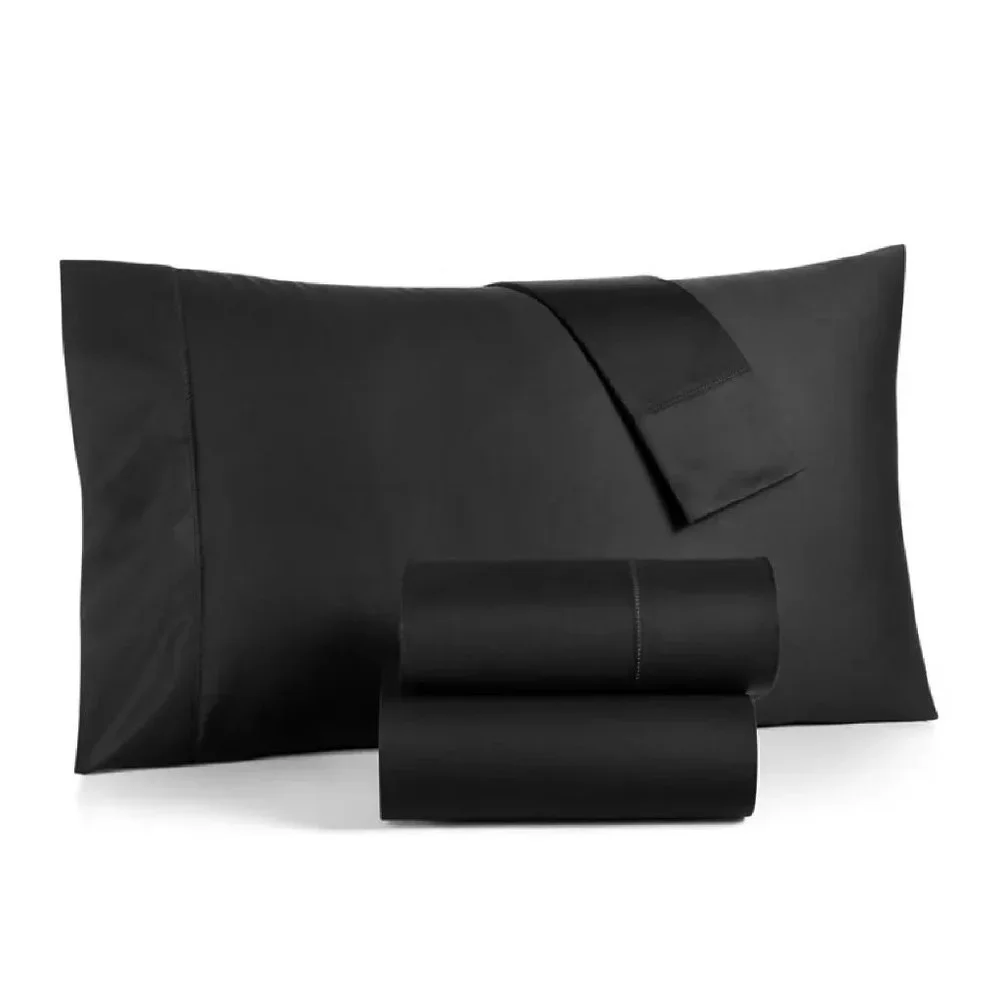 new BLACK Charter Club 550 TC Supima Cotton CAL KING Sheet Set fits 18